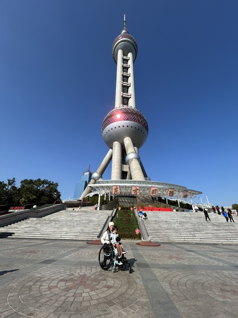 Outside the Oriental Pearl Complex, Shanghai