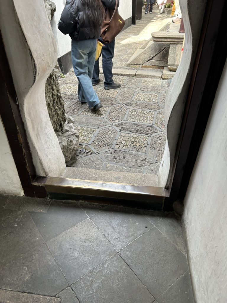 Step in walkway inside the Yu Gardens, Shanghai