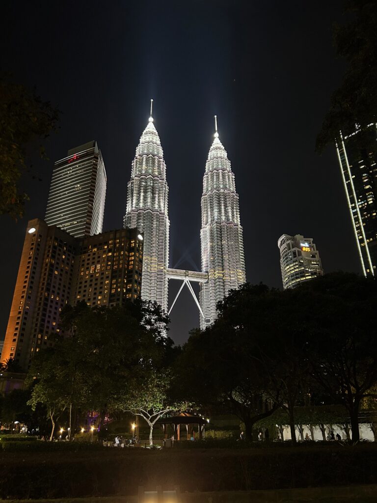 Petronas Towers at night, Kuala Lumpur  